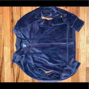 aerie velour cropped hoodie